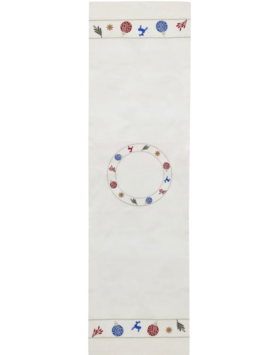 Festive Ornaments Table Runner