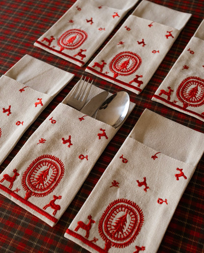 Deer Garden utensil pockets