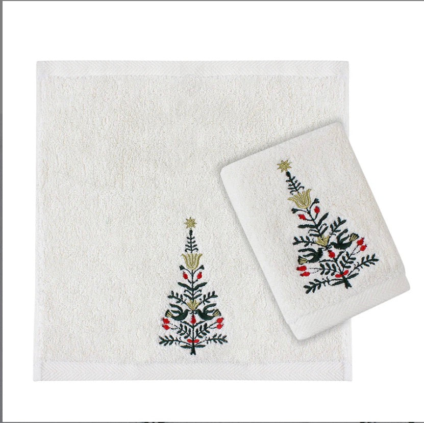 Peacefull Christmas guest towels