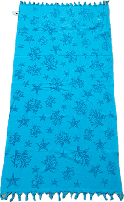 Turquoise beach towel