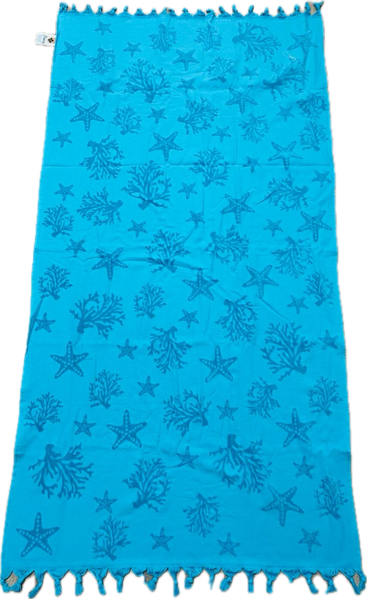 Turquoise beach towel