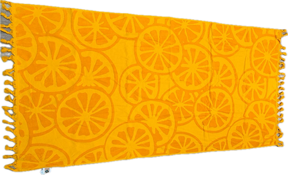 Orange beach towel