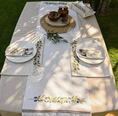 Olive branch placemat set