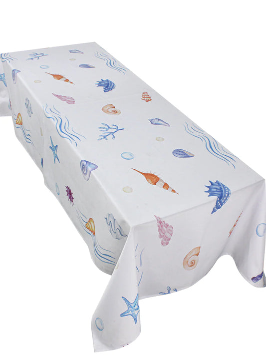 Pastel seashell table cover