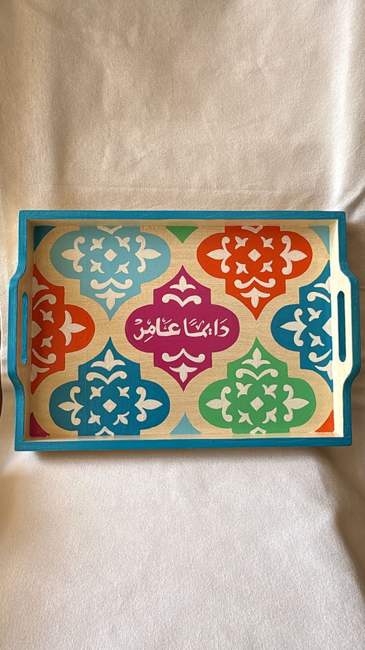Medium wooden tray