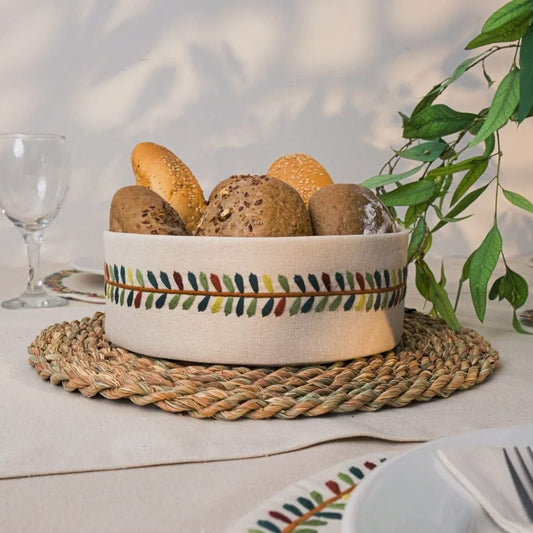 Fall wreath bread basket