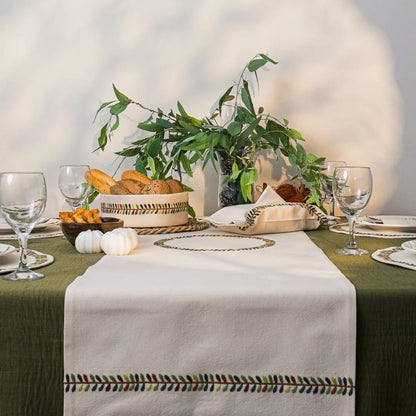 Fall Wreath table runner
