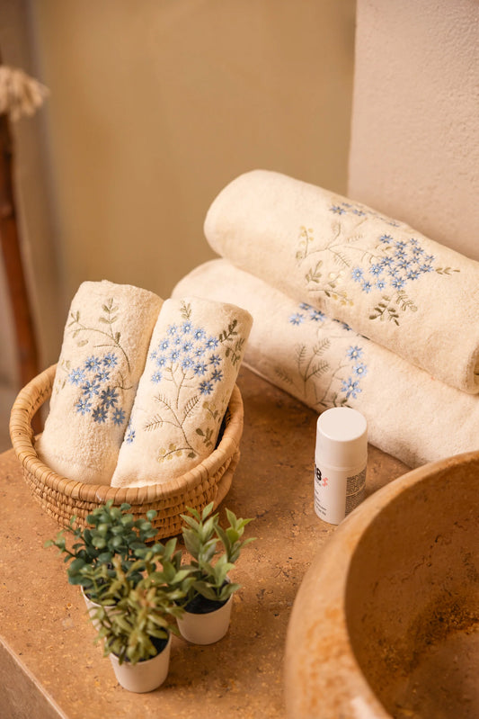 Baby flower towels
