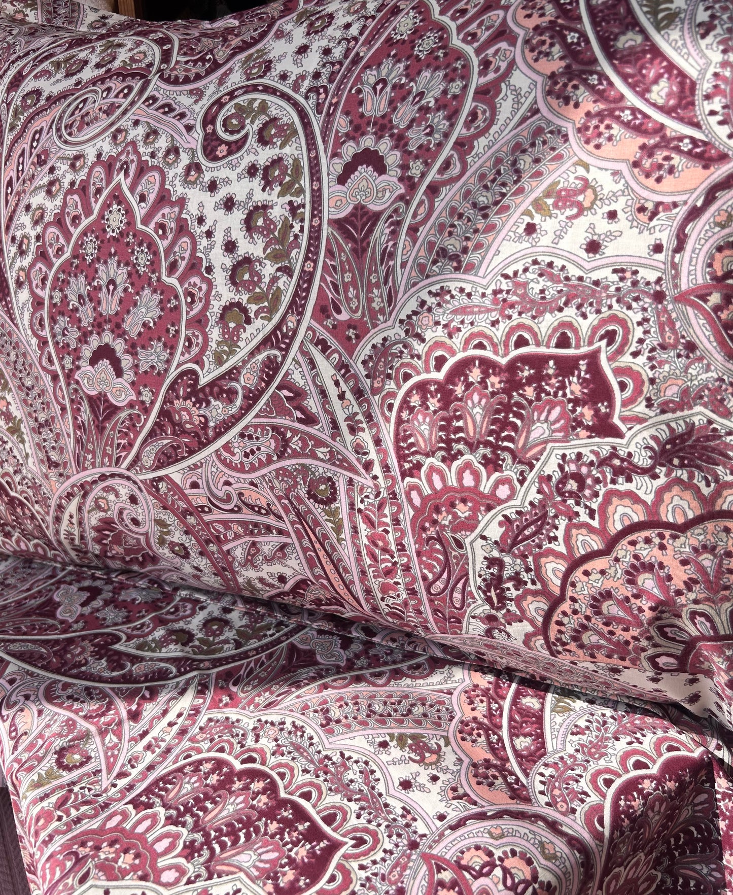 Paisley printed bed sheet set