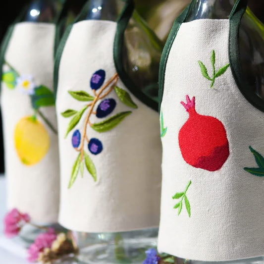 Set of 3 bloom bottle aprons