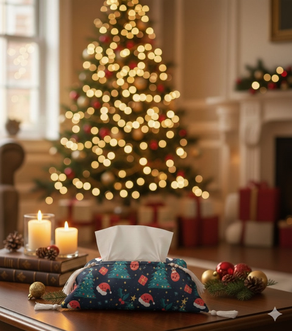 Christmas trees tissue cover