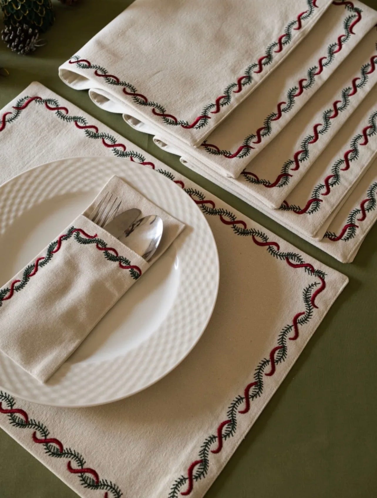 Christmas Garland placemats