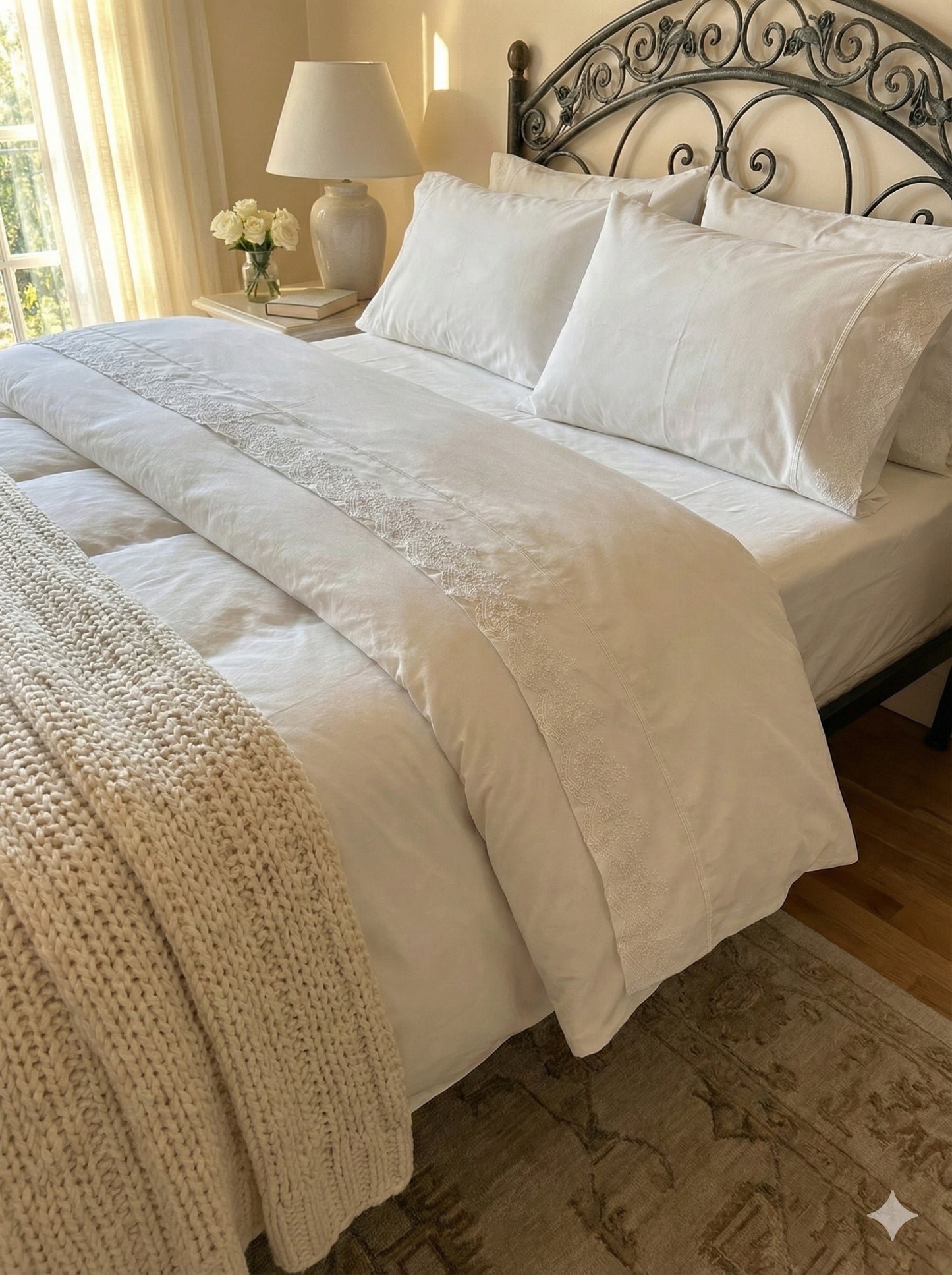 Baby flower bed sheet set