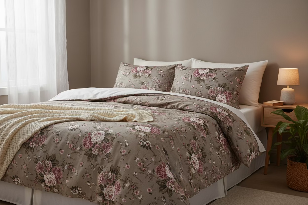 Bouquet bed sheet set