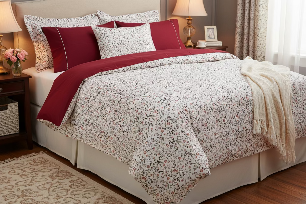 Wild flowers bed sheet set