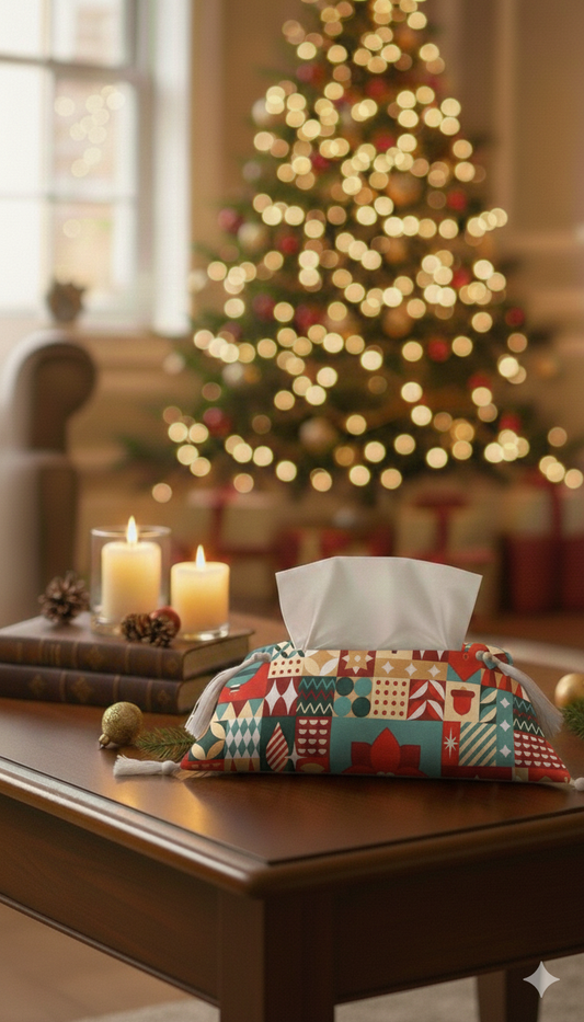 Festive Christmas tissue cover