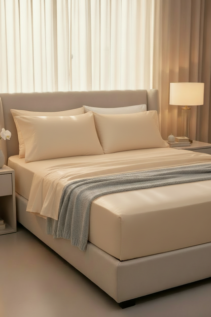 Satin fitted bed sheet sets