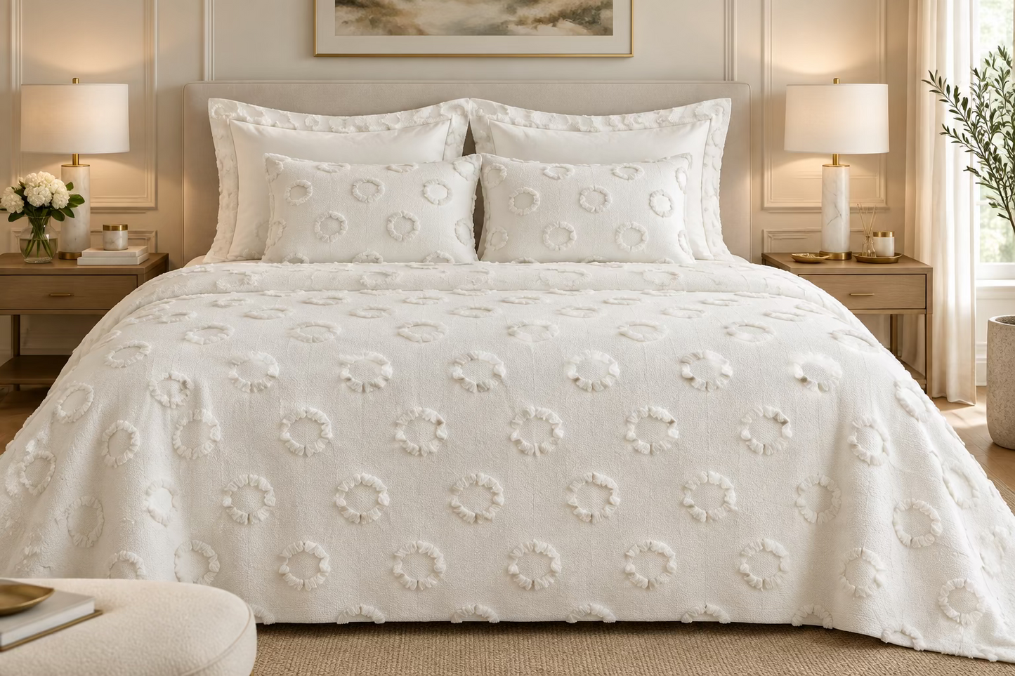 Bubbles bed cover set