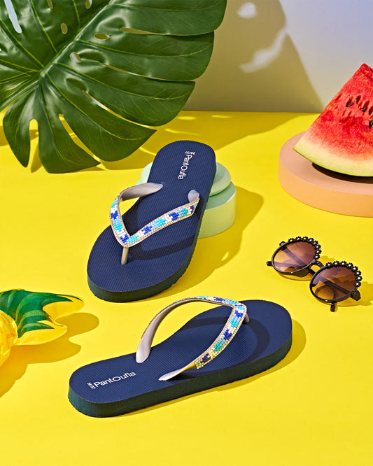 Royal blue flipflop