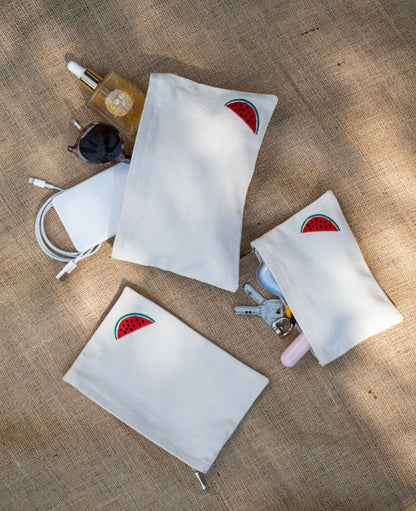 Watermelon up cycled pouches
