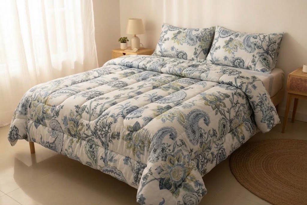 Blue Paisley Duvet Set