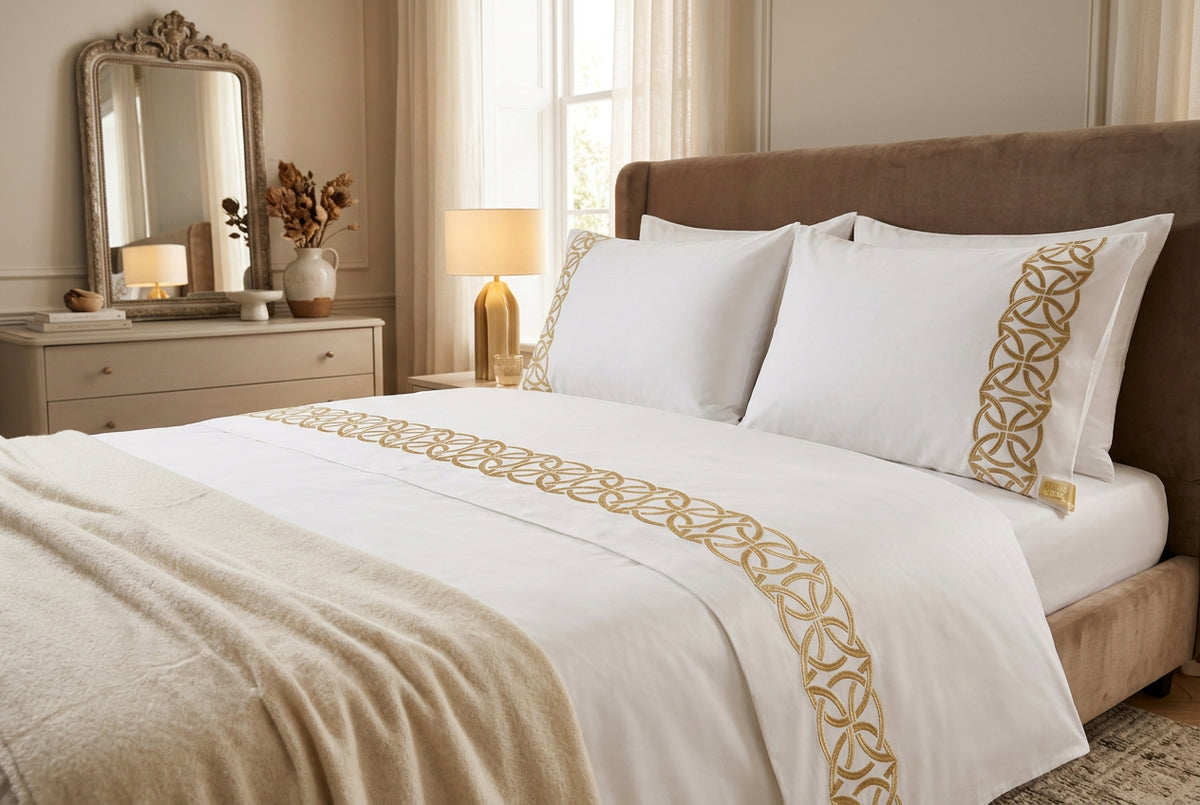 Chain bed sheet set